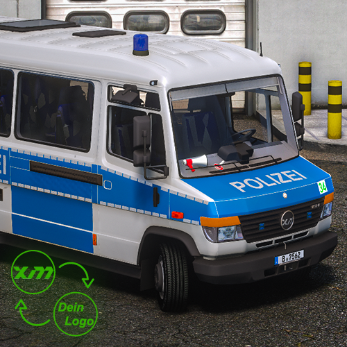 X-Modding Typ Vario GruKW Polizei Berlin V1.1.2 Addon [ELS][2D-Logo][Template]©