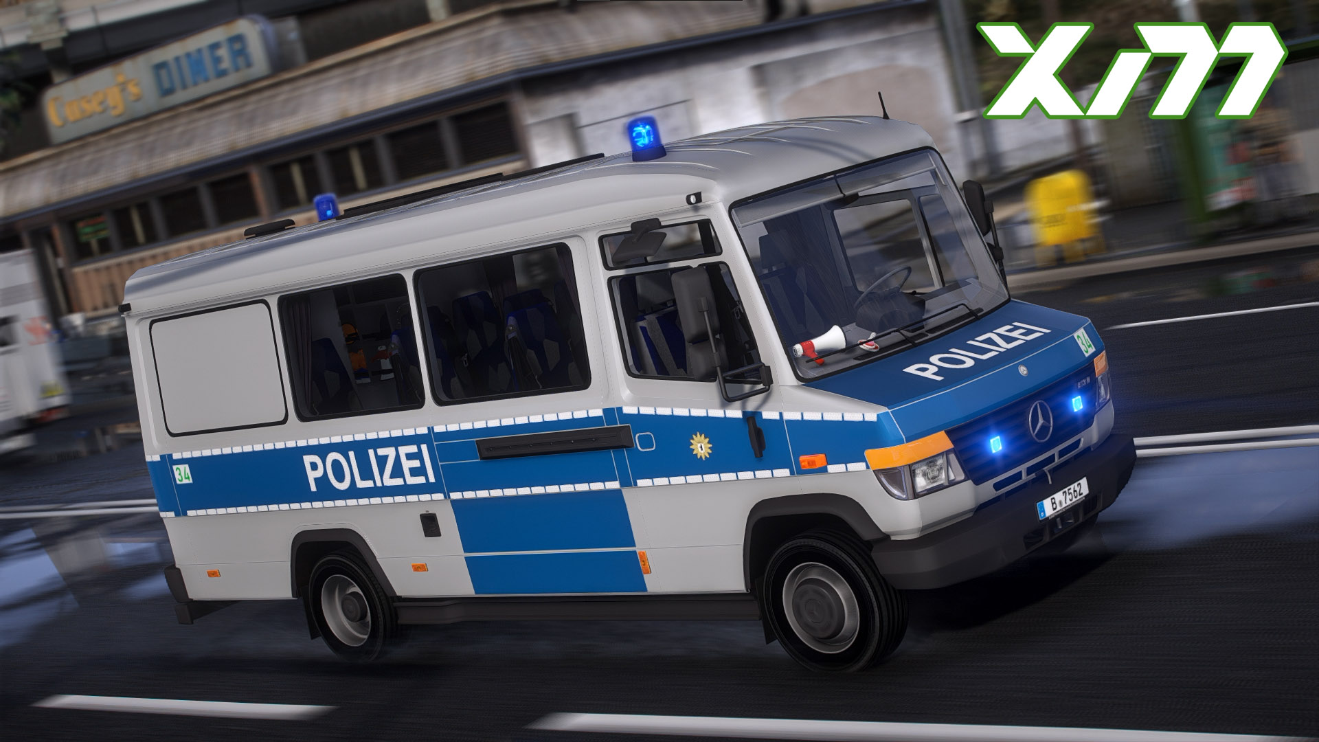 M.B. Vario 813D GruKW Polizei Berlin V1.0.0 Addon [ELS]+Template – X ...