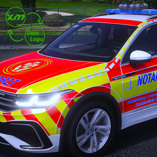 Typ Tiguan (Notarzt) NEF DBS 5K V1.0.0 Addon + Template [2D-Logo] [ELS]