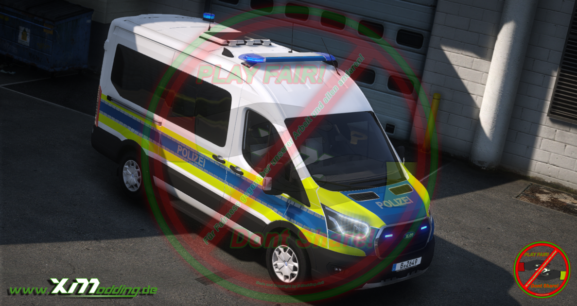 Typ Ford Transit Wasserschutzpolizei (HGruKw) DBS 4000 V1.0.0 Addon [2DLogo] [ELS]