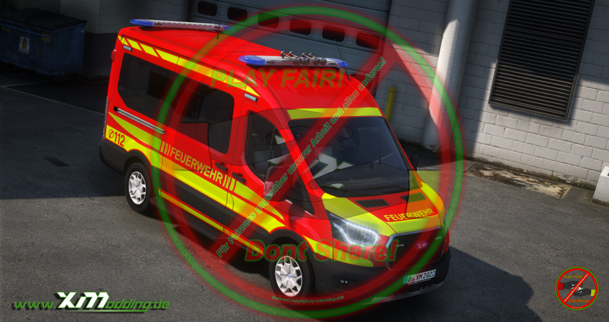 Typ Ford Transit Feuerwehr MTW DBS 5000 V1.0.0 Addon [2DLogo] [ELS]