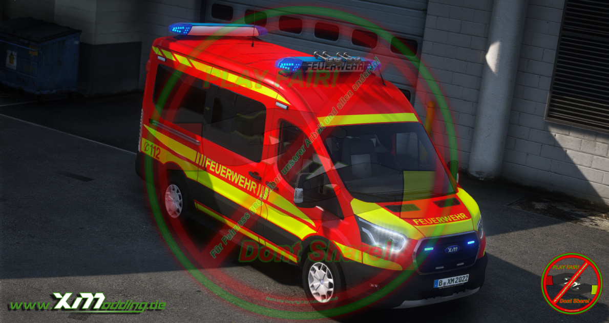 Typ Ford Transit Feuerwehr MTW DBS 4000 V1.0.0 Addon [2DLogo] [ELS]