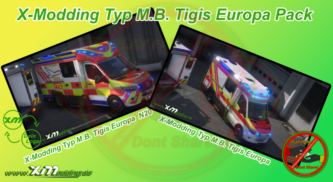 Typ M.B. Sprinter Tigis Europa Pack V1.0.0 Addon [2DLogo] [ELS]