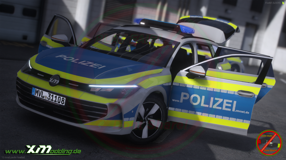 Typ Passat B9 Polizei Mecklenburg-Vorpommern (MVL) V1.0.0 [ELS][2D Logo]