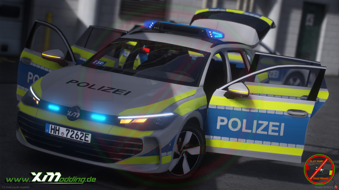 Typ Passat B9 Polizei Hamburg (HH) V1.0.0 [ELS][2D Logo]