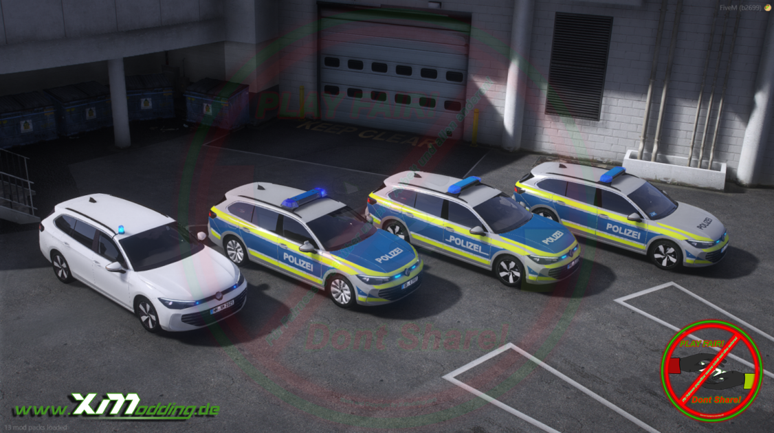 Typ Passat B9 Polizei Mega Pack V1.0.0 [ELS][2D Logo]